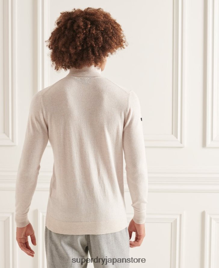 Studios ラムズウール ロールネック セーター 男性 Superdry 衣類 白 2J62PZ1328