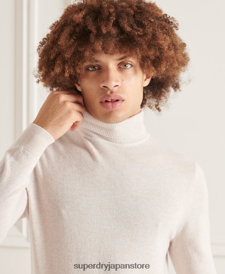 Studios ラムズウール ロールネック セーター 男性 Superdry 衣類 白 2J62PZ1328