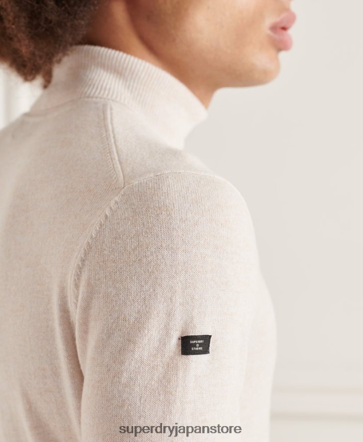 Studios ラムズウール ロールネック セーター 男性 Superdry 衣類 白 2J62PZ1328