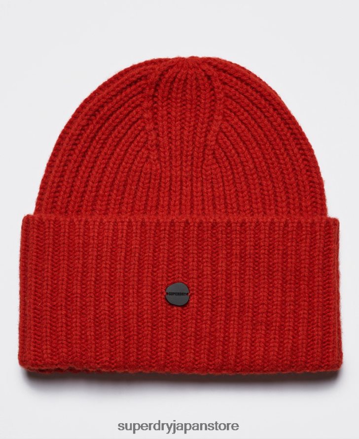 Studios プレミアムリブビーニー 男性 Superdry アクセサリー オレンジ 2J62PZ1784