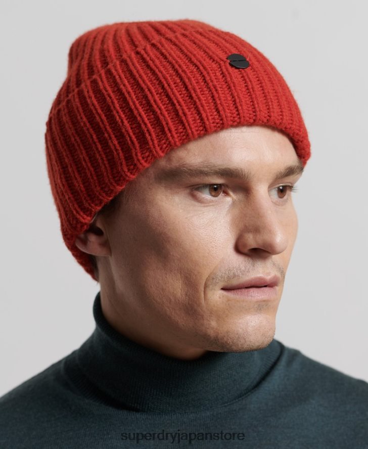 Studios プレミアムリブビーニー 男性 Superdry アクセサリー オレンジ 2J62PZ1784