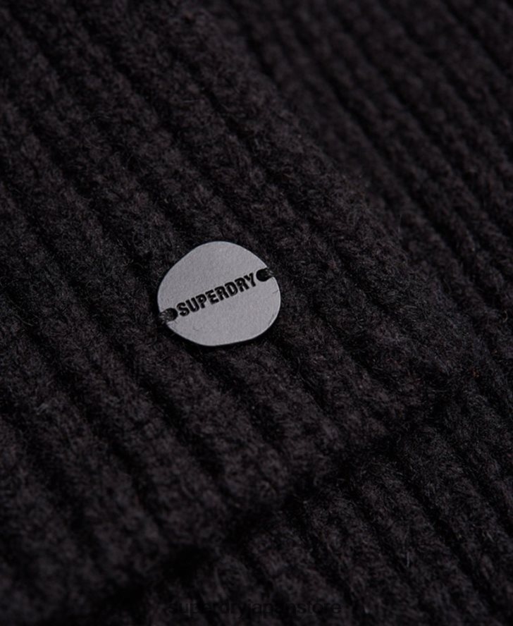 Studios プレミアム リブスカーフ 男性 Superdry アクセサリー 黒 2J62PZ1811
