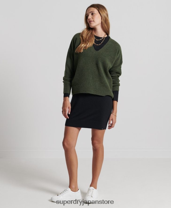 Studios メリノニット ミニドレス 女性 Superdry 衣類 黒 2J62PZ2522