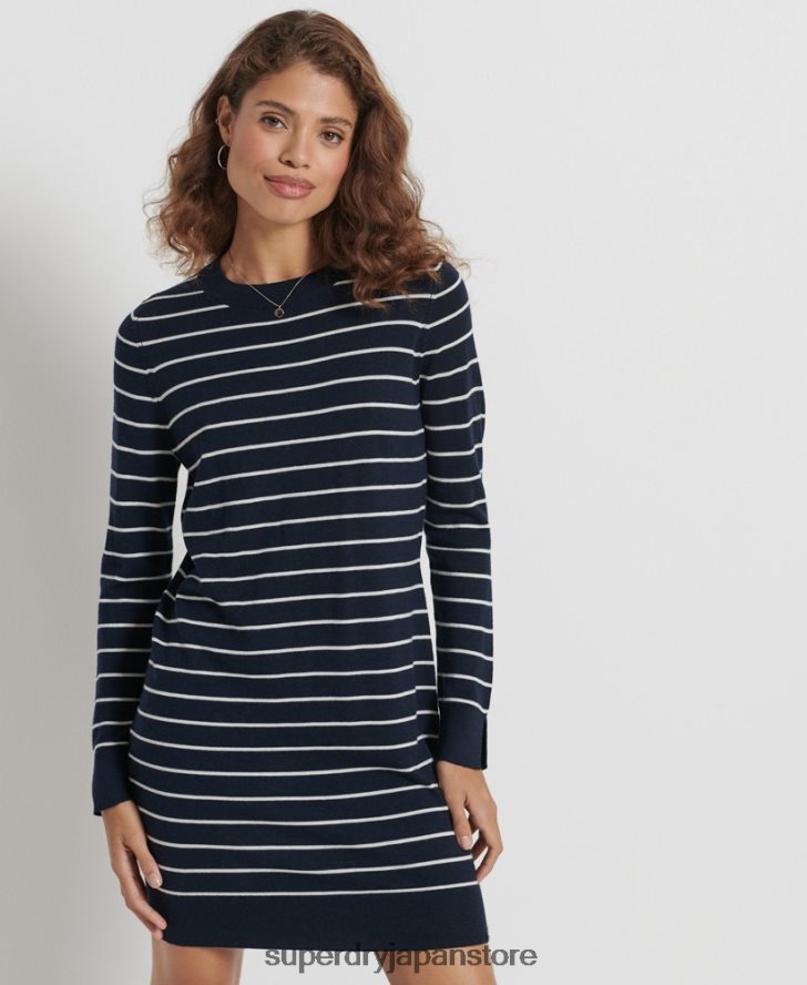 Studios メリノニット ミニドレス 女性 Superdry 衣類 海軍 2J62PZ6604