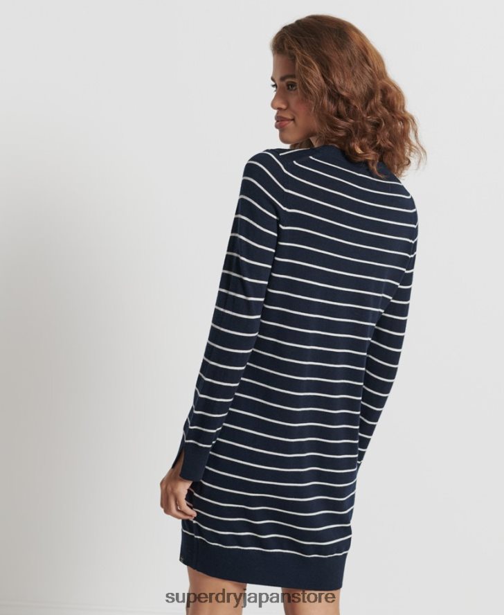 Studios メリノニット ミニドレス 女性 Superdry 衣類 海軍 2J62PZ6604