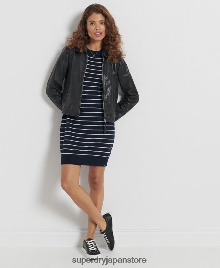 Studios メリノニット ミニドレス 女性 Superdry 衣類 海軍 2J62PZ6604