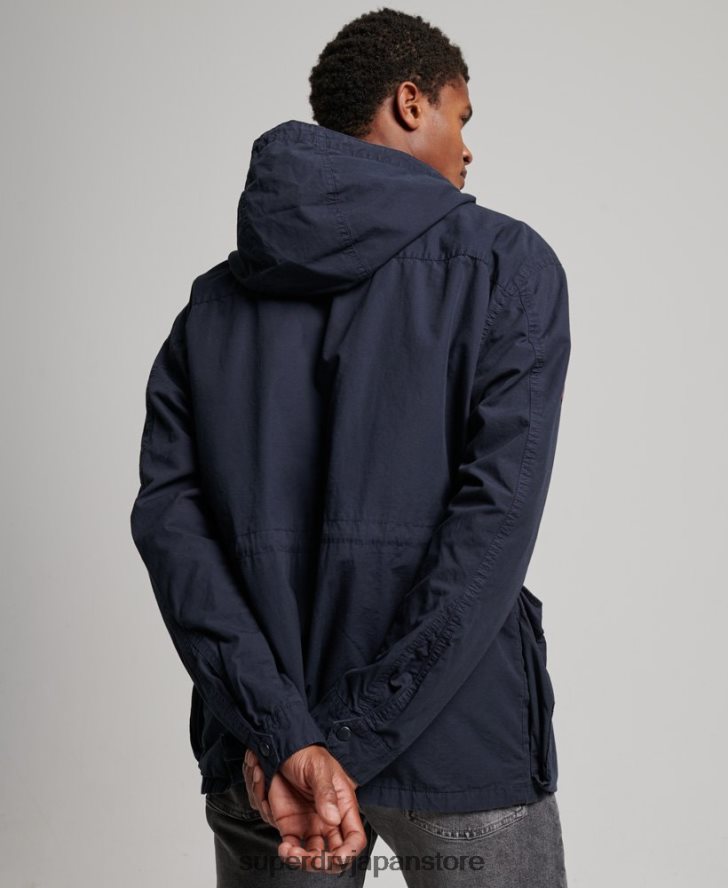 フード付きデッキジャケット 男性 Superdry 衣類 海軍 2J62PZ1009