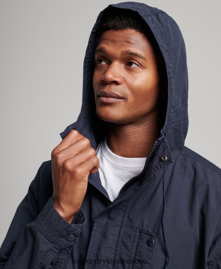 フード付きデッキジャケット 男性 Superdry 衣類 海軍 2J62PZ1009