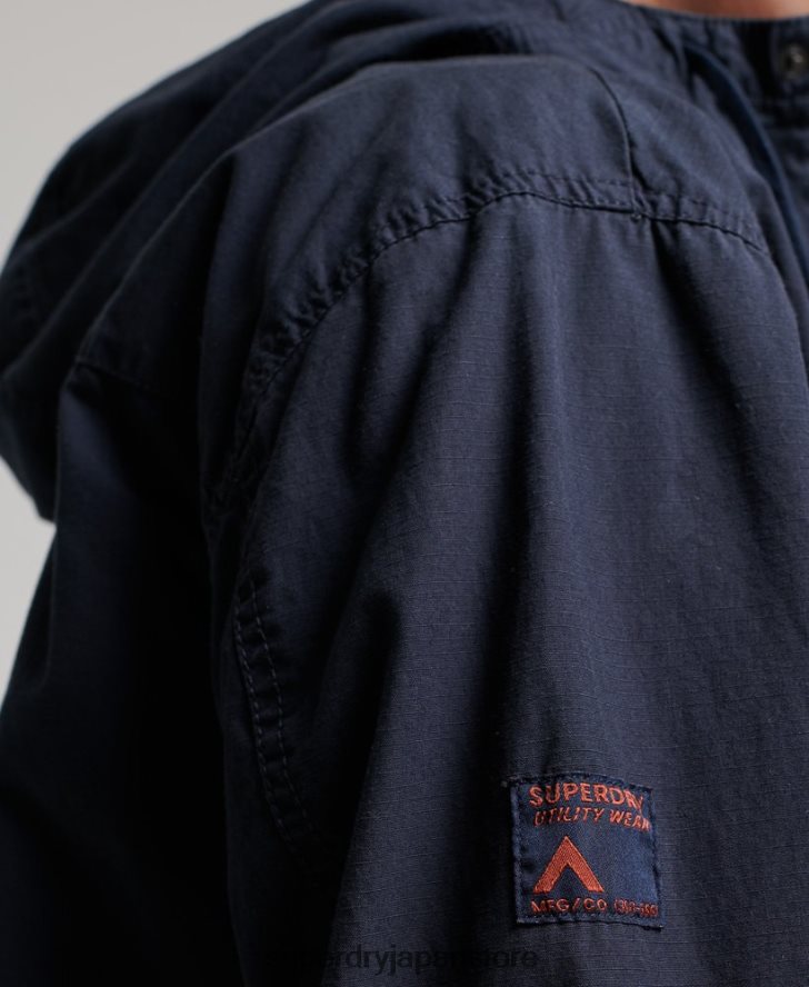 フード付きデッキジャケット 男性 Superdry 衣類 海軍 2J62PZ1009