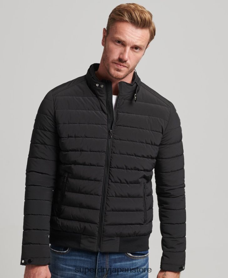パッド入りハリントンジャケット 男性 Superdry 衣類 黒 2J62PZ1010
