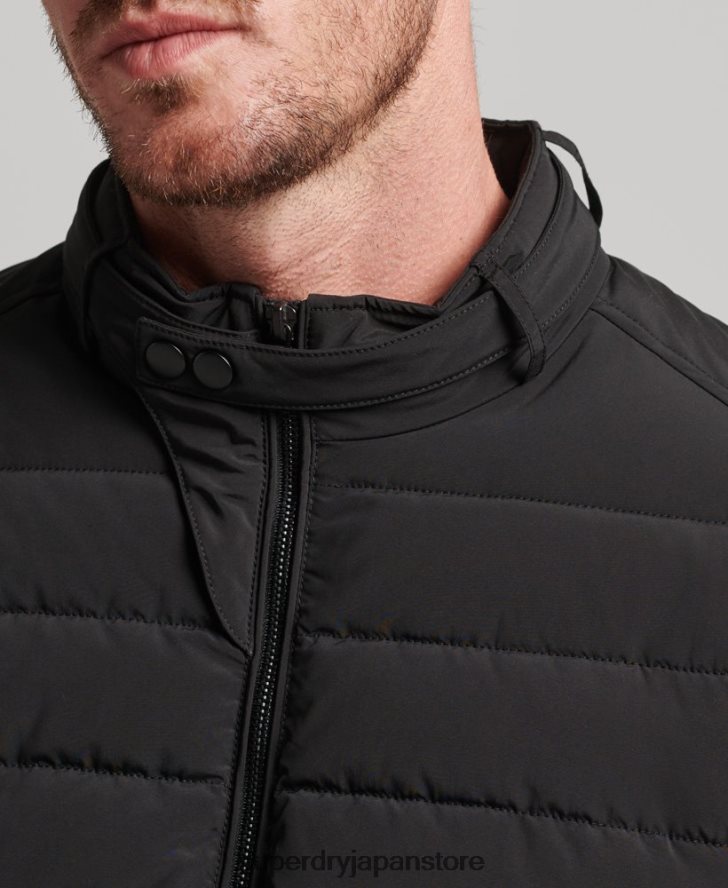 パッド入りハリントンジャケット 男性 Superdry 衣類 黒 2J62PZ1010