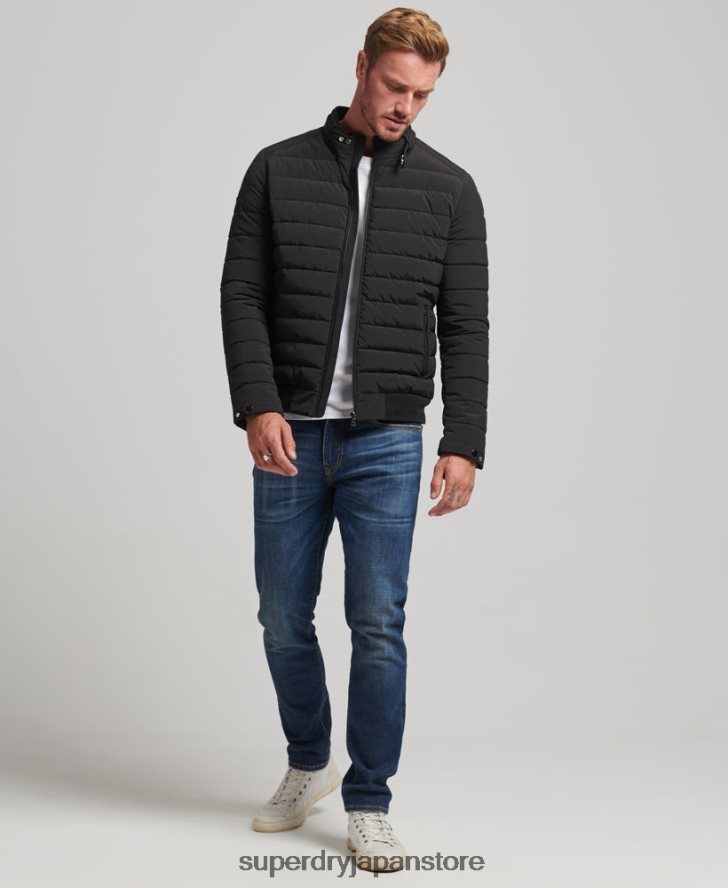 パッド入りハリントンジャケット 男性 Superdry 衣類 黒 2J62PZ1010