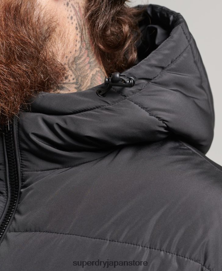 スタジオ スーパー デュベ コート 男性 Superdry 衣類 黒 2J62PZ1012
