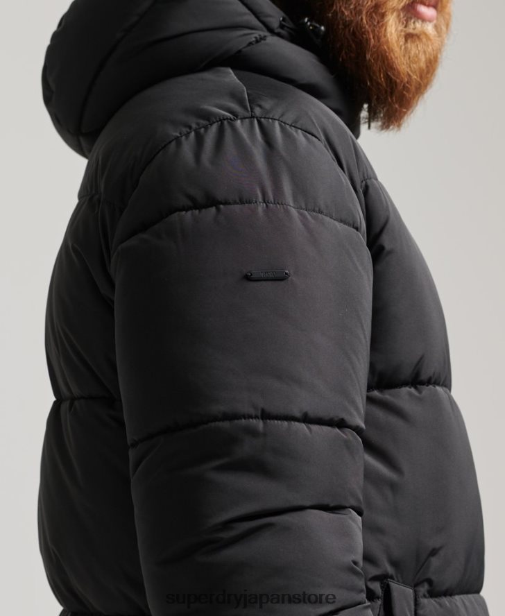 スタジオ スーパー デュベ コート 男性 Superdry 衣類 黒 2J62PZ1012