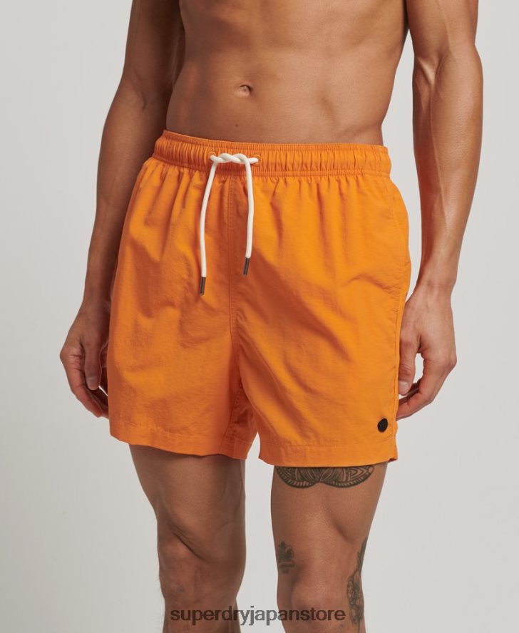 リサイクルスイムショーツ 男性 Superdry 衣類 オレンジ 2J62PZ102