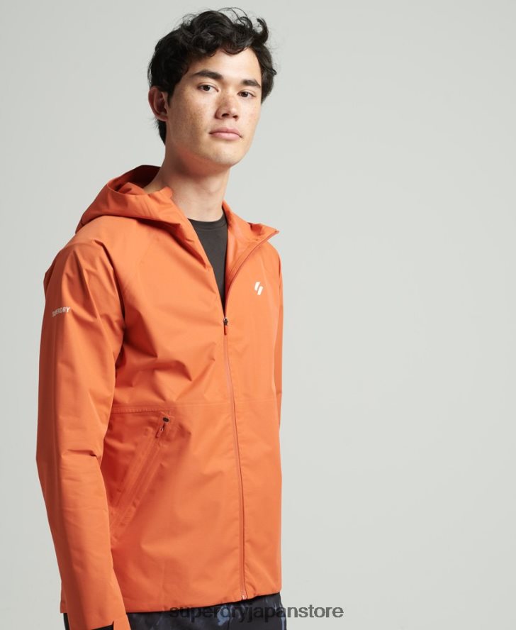 防水ジャケット 男性 Superdry 衣類 オレンジ 2J62PZ1025