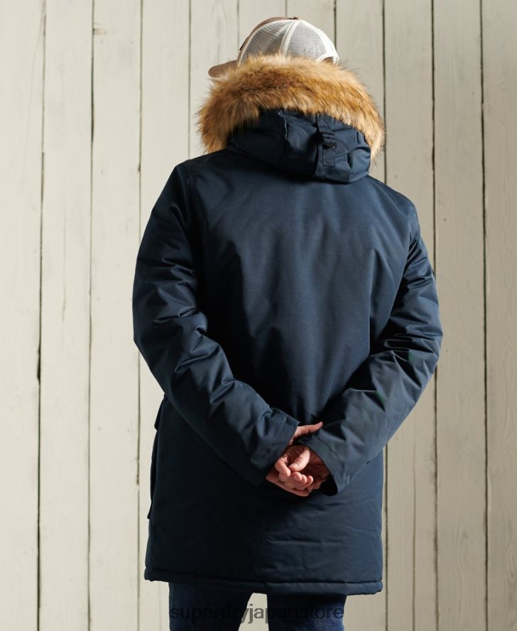 エベレストパーカーコート 男性 Superdry 衣類 海軍 2J62PZ1027
