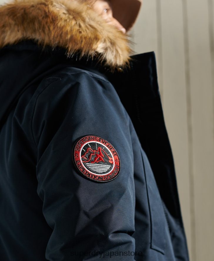 エベレストパーカーコート 男性 Superdry 衣類 海軍 2J62PZ1027