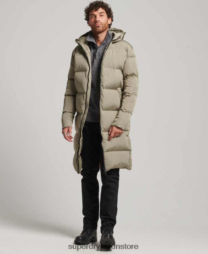 はえ縄羽毛布団コート 男性 Superdry 衣類 カーキ 2J62PZ1037