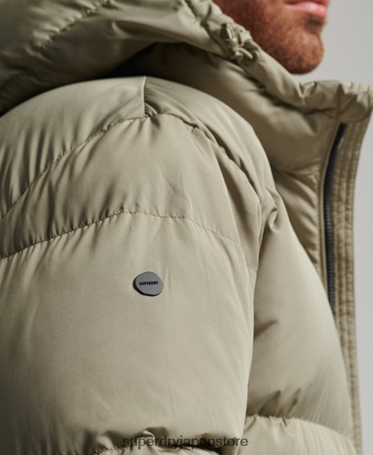 はえ縄羽毛布団コート 男性 Superdry 衣類 カーキ 2J62PZ1037