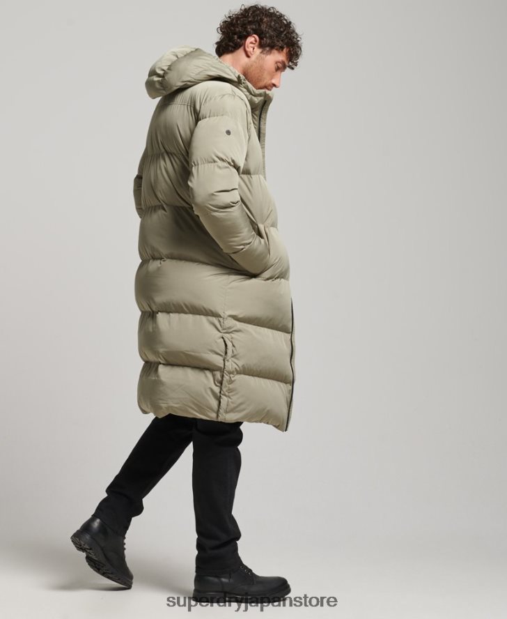 はえ縄羽毛布団コート 男性 Superdry 衣類 カーキ 2J62PZ1037