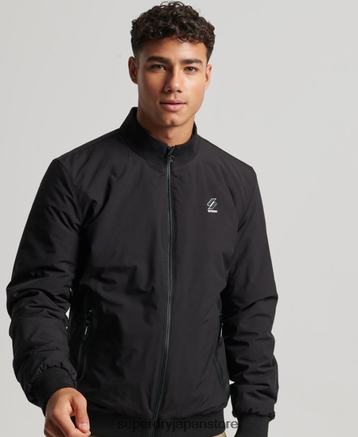 トレーニングハリントンジャケット 男性 Superdry 衣類 黒 2J62PZ1038