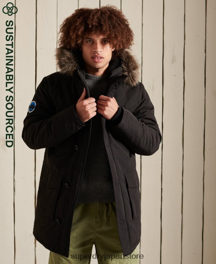 エベレストパーカーコート 男性 Superdry 衣類 濃い灰色 2J62PZ1040