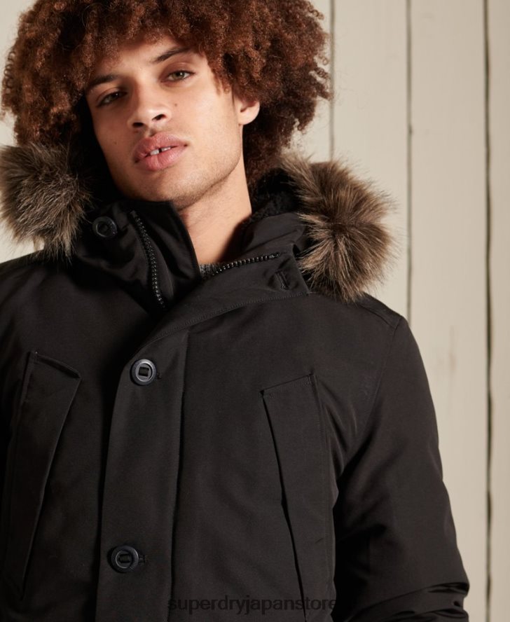 エベレストパーカーコート 男性 Superdry 衣類 濃い灰色 2J62PZ1040