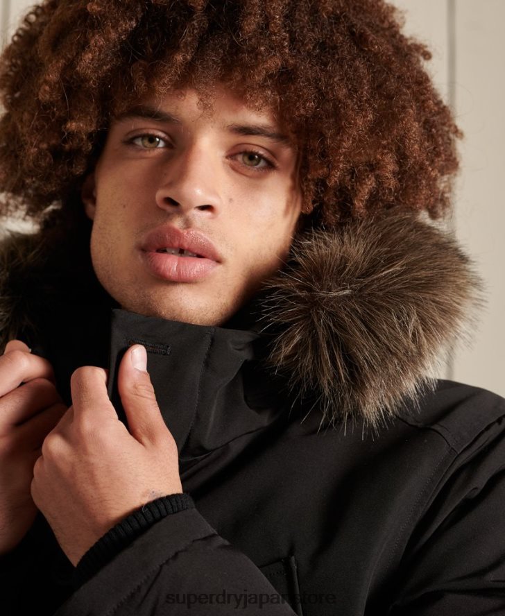エベレストパーカーコート 男性 Superdry 衣類 濃い灰色 2J62PZ1040