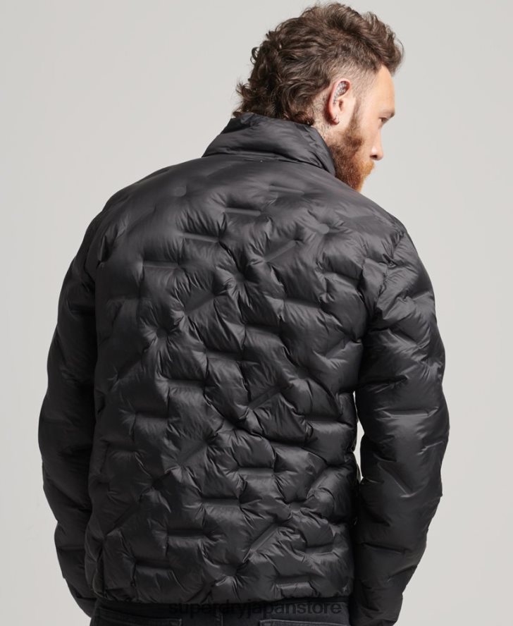 ヒートシールキルトジャケット 男性 Superdry 衣類 黒 2J62PZ1046