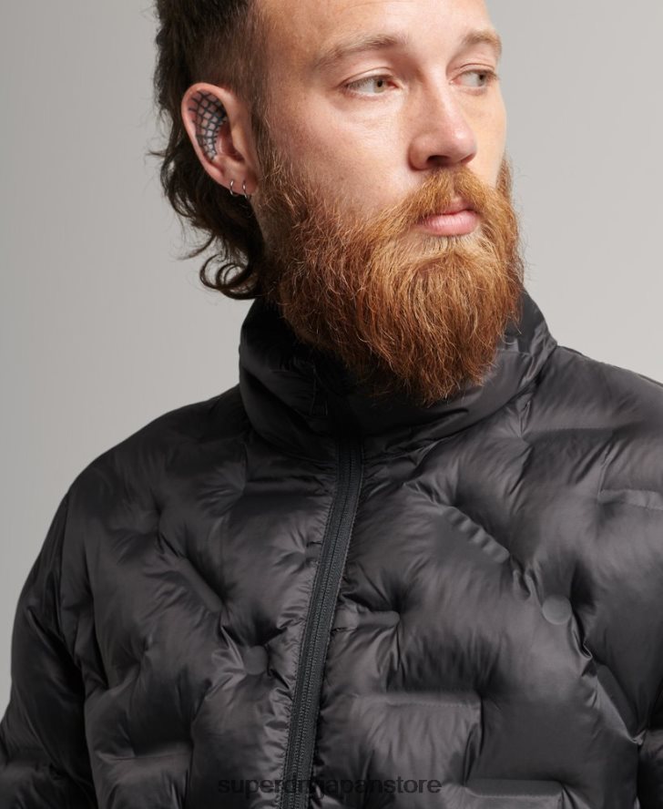 ヒートシールキルトジャケット 男性 Superdry 衣類 黒 2J62PZ1046