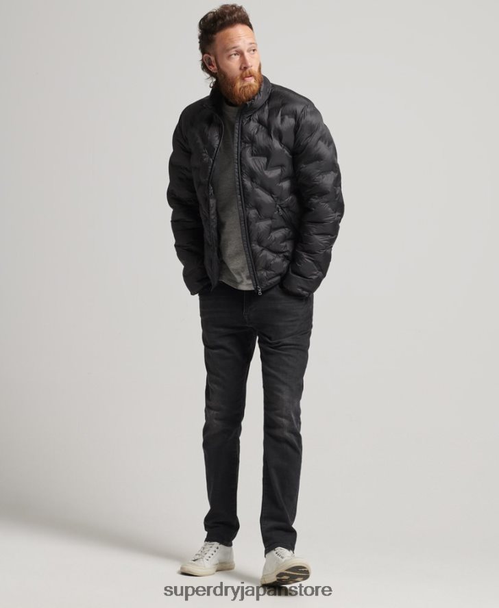 ヒートシールキルトジャケット 男性 Superdry 衣類 黒 2J62PZ1046