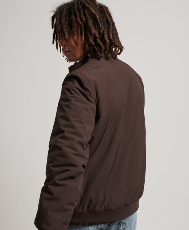 トレーニングハリントンジャケット 男性 Superdry 衣類 茶色 2J62PZ1053
