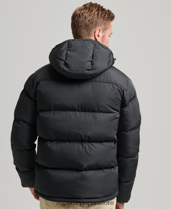 ショートフグコート 男性 Superdry 衣類 黒 2J62PZ1056