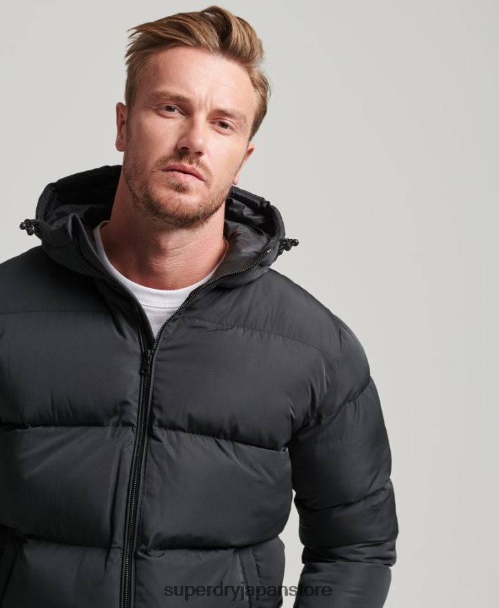 ショートフグコート 男性 Superdry 衣類 黒 2J62PZ1056