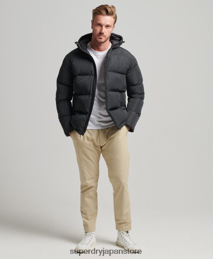 ショートフグコート 男性 Superdry 衣類 黒 2J62PZ1056