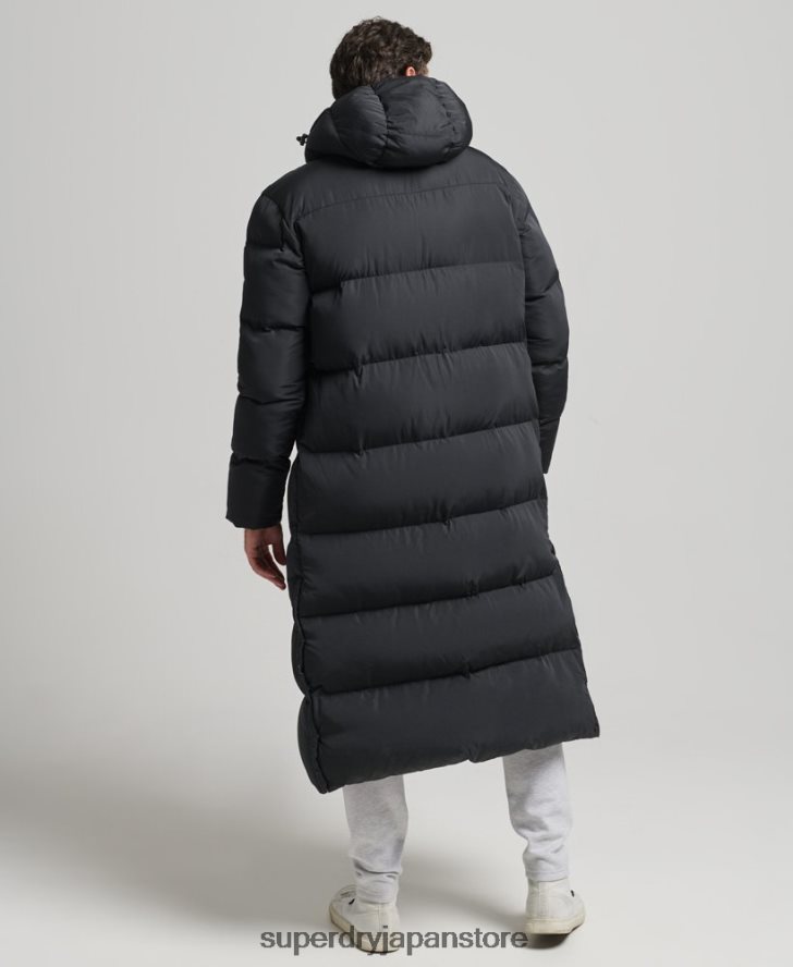エクストラロングファーコート 男性 Superdry 衣類 黒 2J62PZ1057