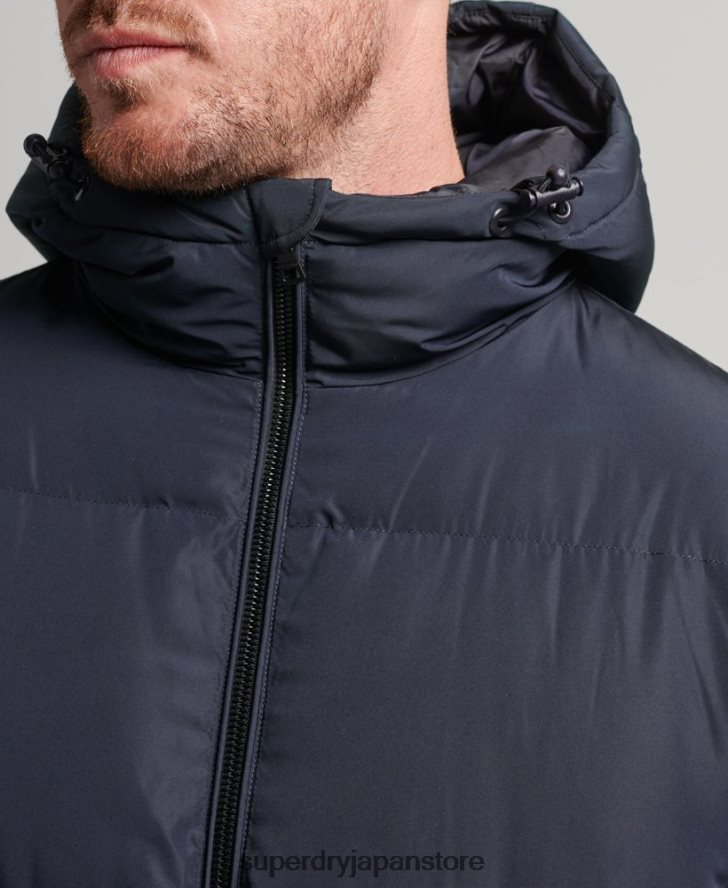 エクストラロングファーコート 男性 Superdry 衣類 海軍 2J62PZ1058