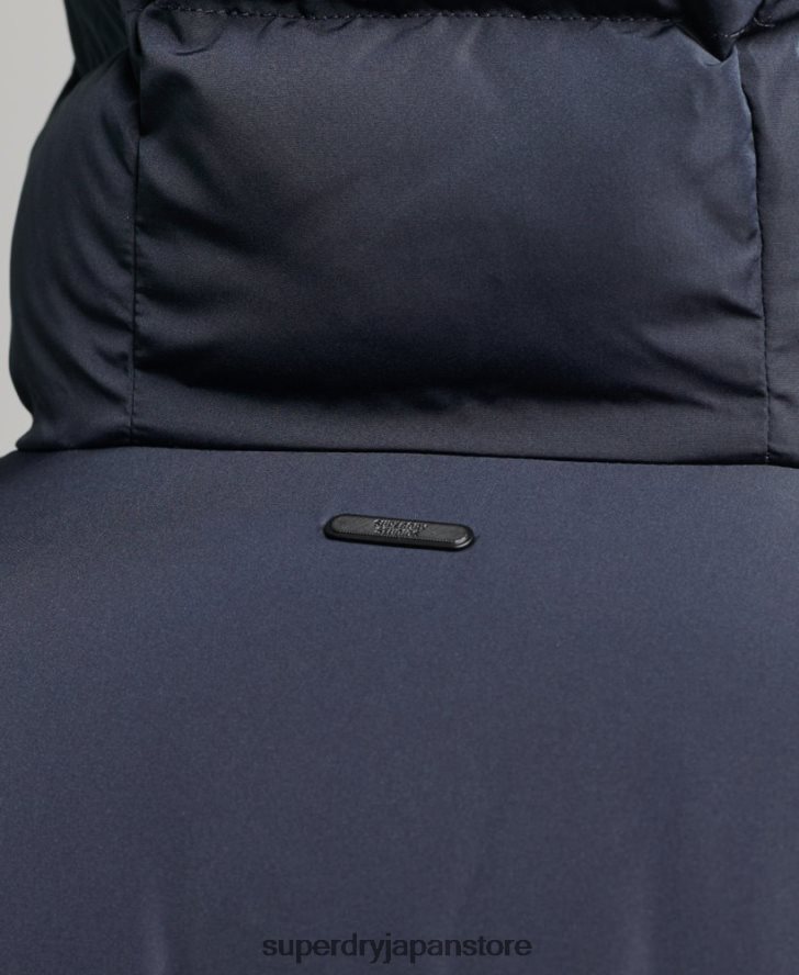 エクストラロングファーコート 男性 Superdry 衣類 海軍 2J62PZ1058