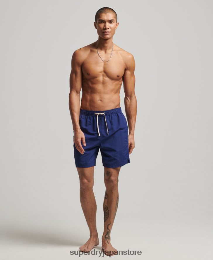 リップストップリサイクルスイムショーツ 男性 Superdry 衣類 青 2J62PZ106