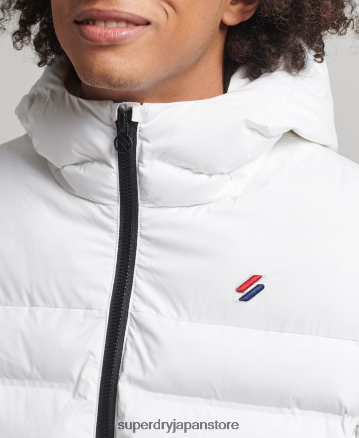 ヒートシールパッド入りジャケット 男性 Superdry 衣類 白 2J62PZ1073