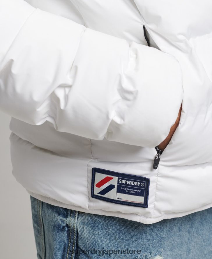 ヒートシールパッド入りジャケット 男性 Superdry 衣類 白 2J62PZ1073