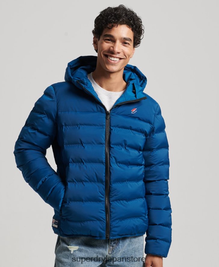 ヒートシールパッド入りジャケット 男性 Superdry 衣類 青 2J62PZ1074