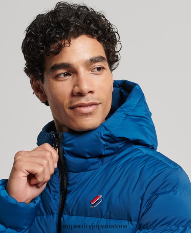 ヒートシールパッド入りジャケット 男性 Superdry 衣類 青 2J62PZ1074