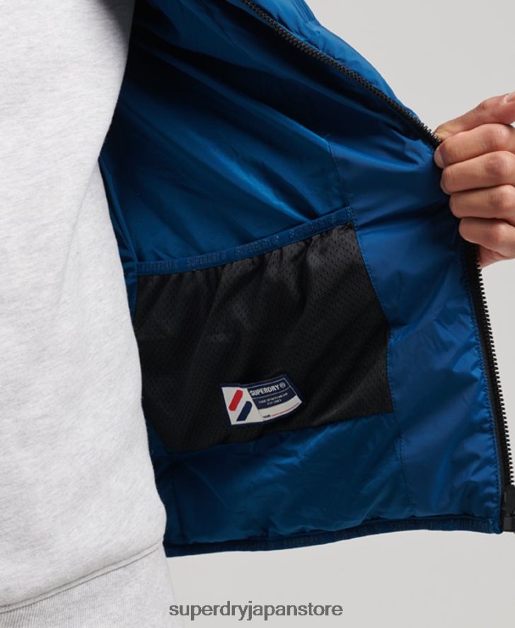 ヒートシールパッド入りジャケット 男性 Superdry 衣類 青 2J62PZ1074