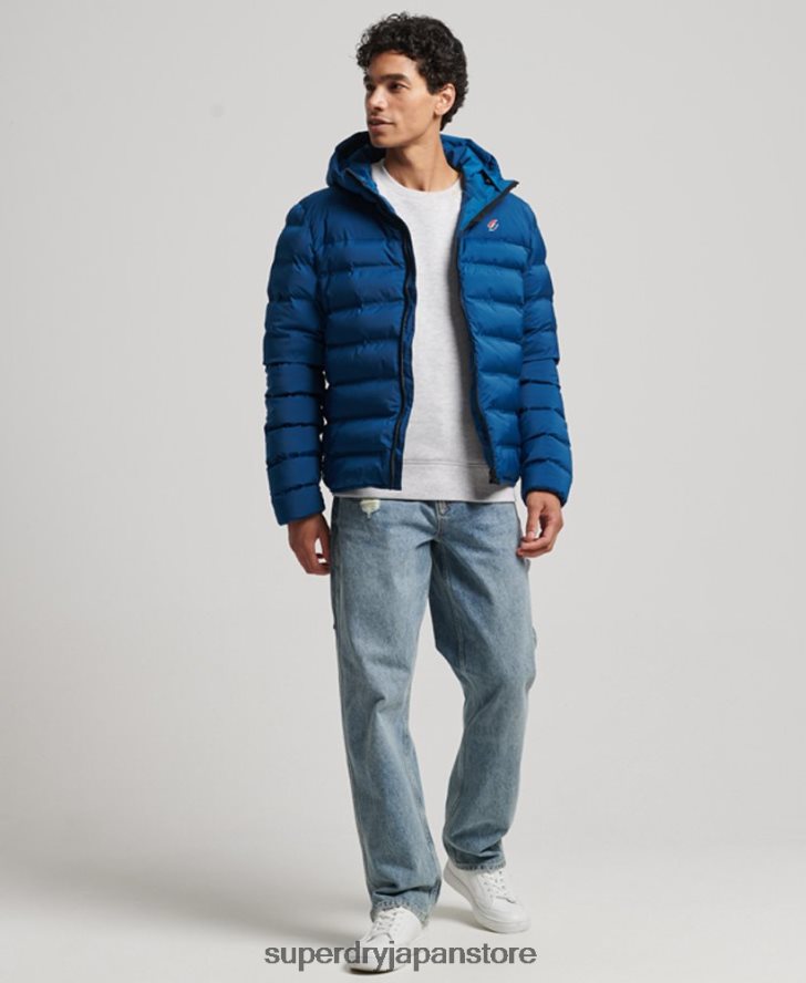 ヒートシールパッド入りジャケット 男性 Superdry 衣類 青 2J62PZ1074