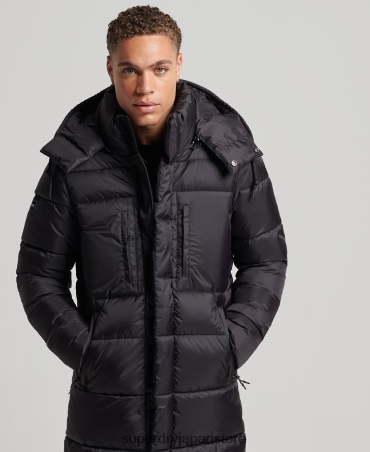 リップストップ延縄パファージャケット 男性 Superdry 衣類 黒 2J62PZ1076
