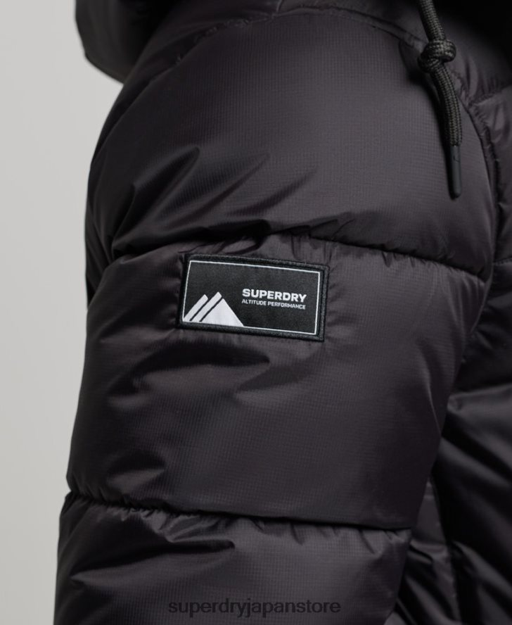 リップストップ延縄パファージャケット 男性 Superdry 衣類 黒 2J62PZ1076