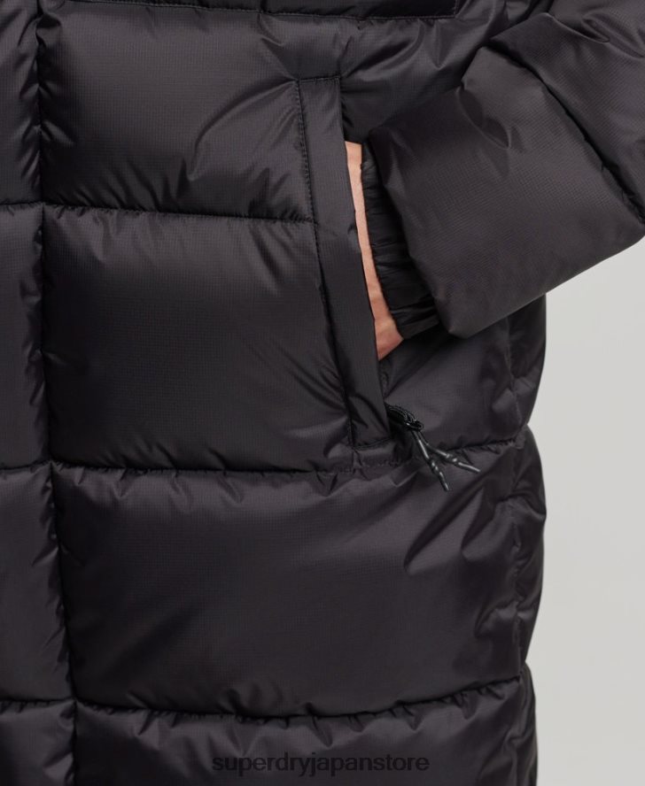 リップストップ延縄パファージャケット 男性 Superdry 衣類 黒 2J62PZ1076