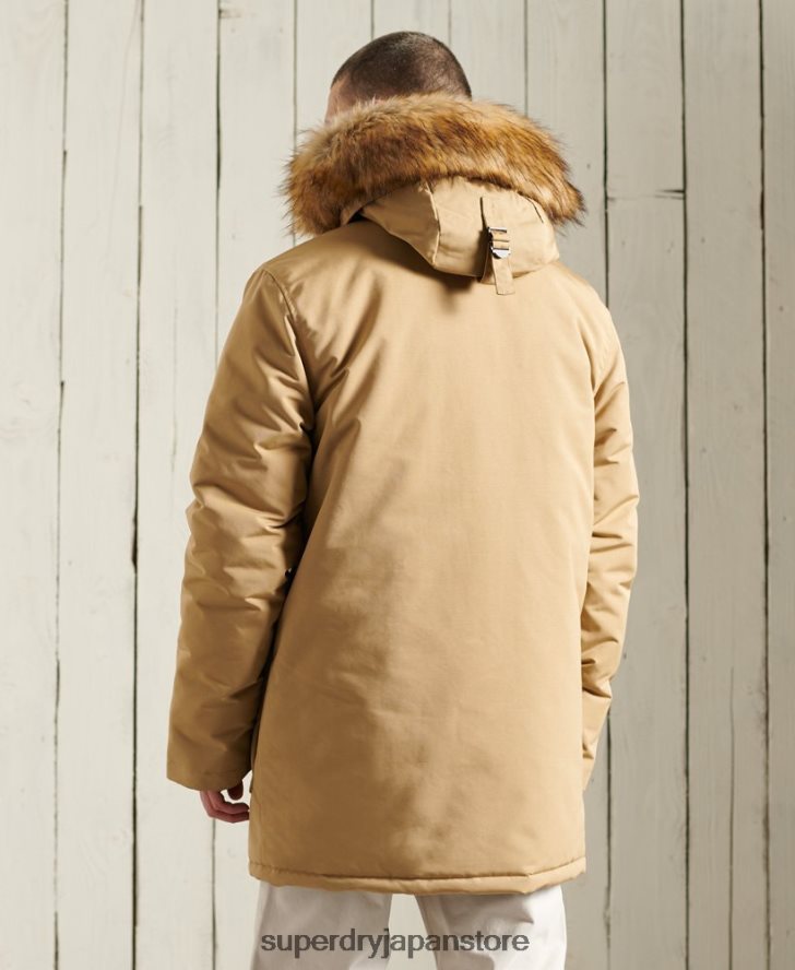 エベレストパーカーコート 男性 Superdry 衣類 ベージュ 2J62PZ1079